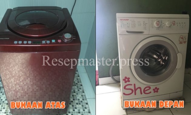 Perbedaan Mesin Cuci Bukaan Atas dan Depan