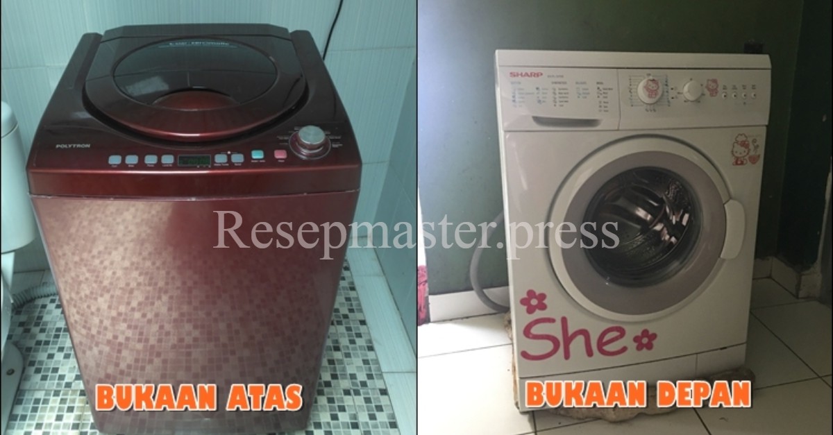 Perbedaan Mesin Cuci Bukaan Atas dan Depan